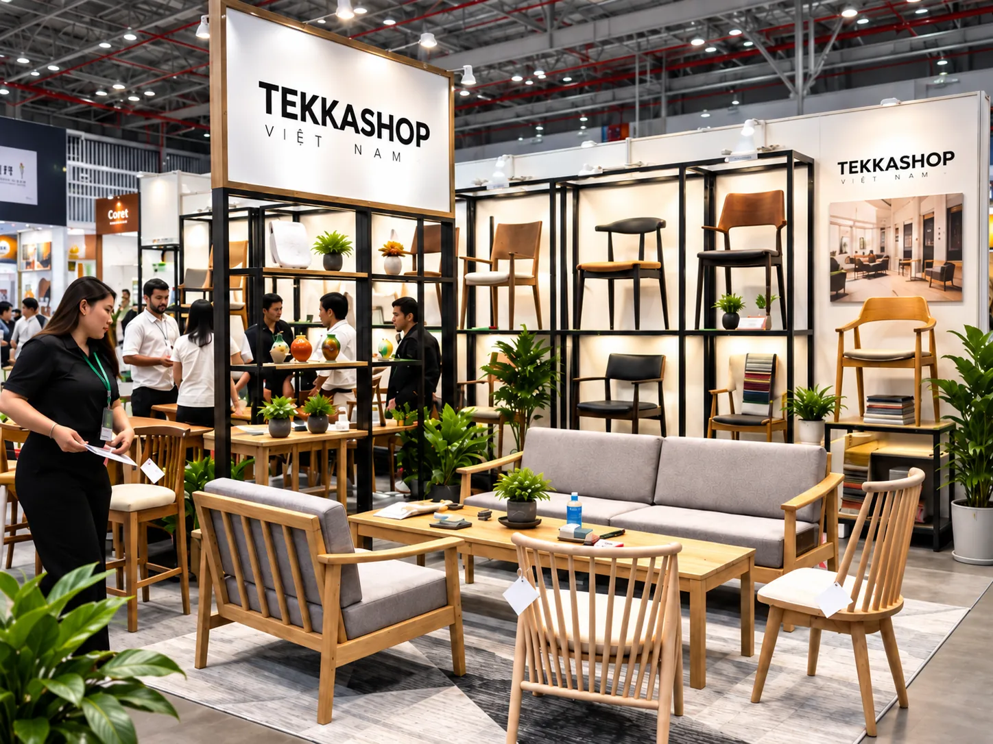 Tekkashop Việt Nam tham gia hội chợ nội thất