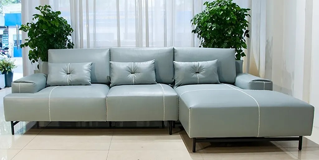Tekkashop DFGD129 Sofa bọc da bò cao cấp