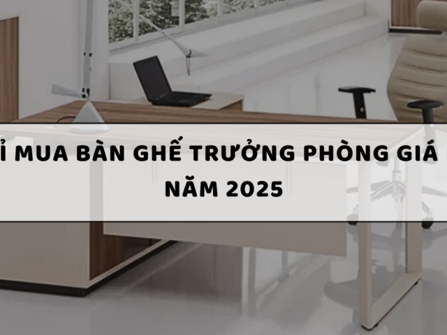 Top 10 Địa chỉ mua bàn ghế trưởng phòng giá rẻ tại TP.HCM năm 2025