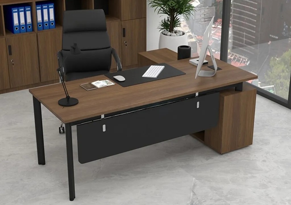 Bàn giám đốc chữ L hiện đại