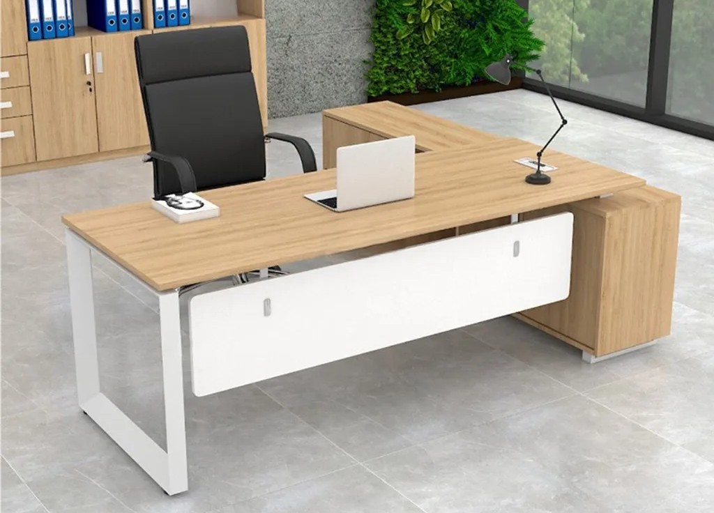 Bàn giám đốc gỗ công nghiệp bền đẹp 2025