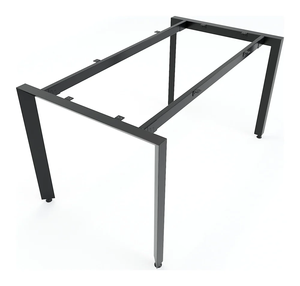 Tekkashop Bàn Làm Việc Hiện Đại Chân Sắt Tam Giác 1400x800mm Mặt Gỗ Cao Su