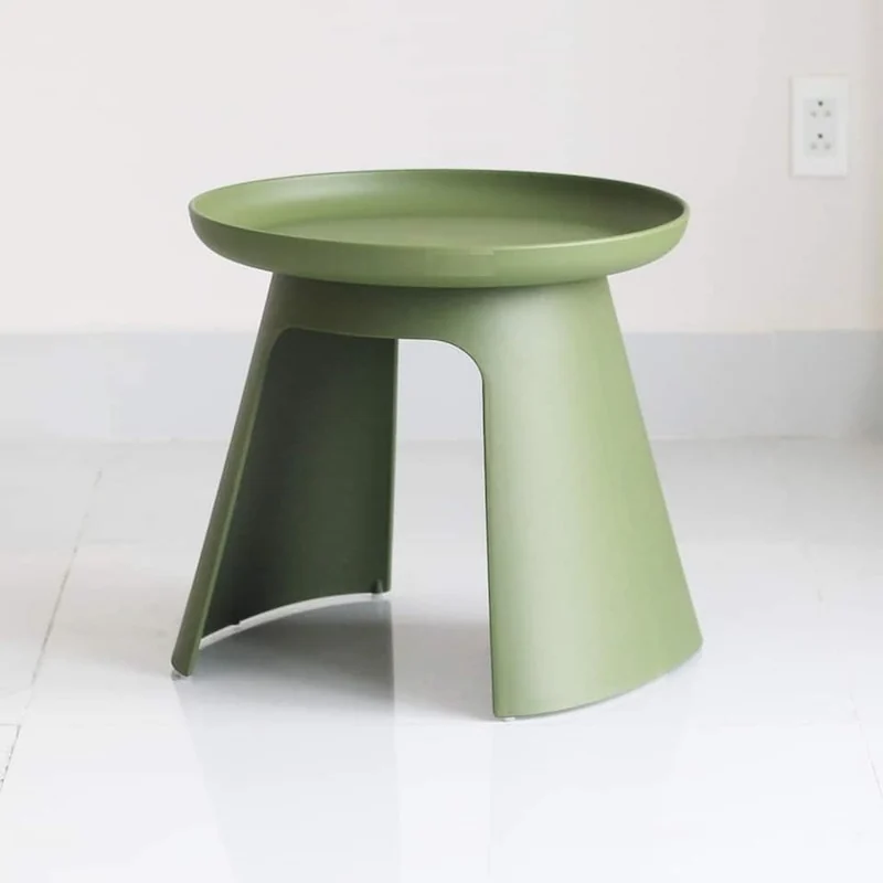 Tekkashop Bàn Sofa Tròn Nhựa Đúc Nguyên Khối Nhiều Màu
