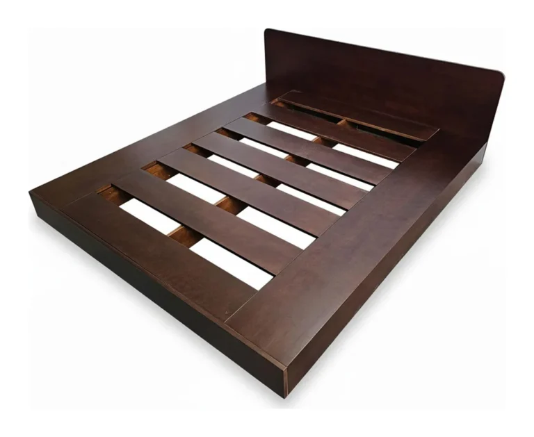 Tekkashop Giường Ngủ Bo Viền Hiện Đại Đầu Giường Bo Cạnh 1200x2000mm Gỗ Cao Su