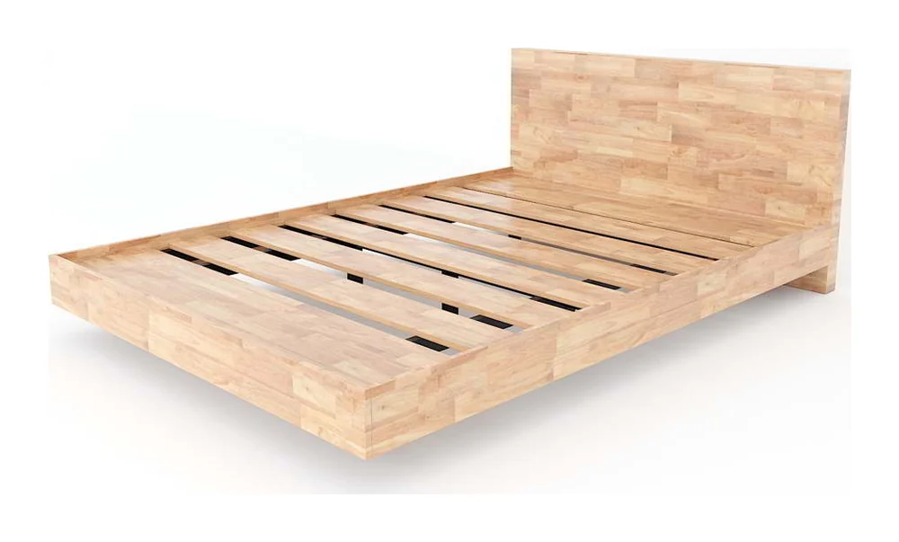 Tekkashop Giường Ngủ Hiện Đại Khung Sắt Lắp Ráp 1200x2000mm Gỗ Cao Su