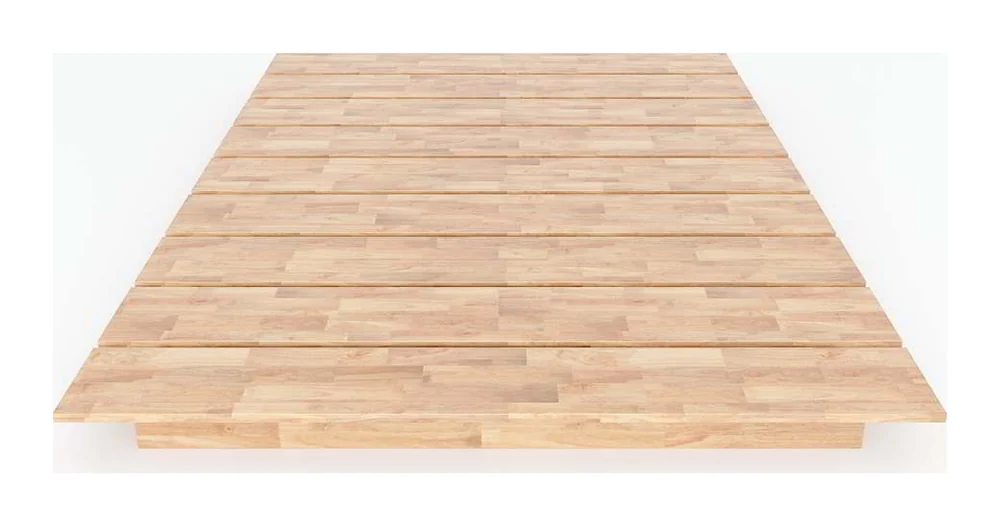 Tekkashop Giường Ngủ Kiểu Bệt Hiện Đại Nan Gỗ 1200x2000mm Gỗ Cao Su