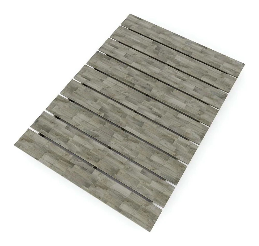Tekkashop Giường Ngủ Kiểu Bệt Hiện Đại Nan Gỗ 1200x2000mm Gỗ Cao Su