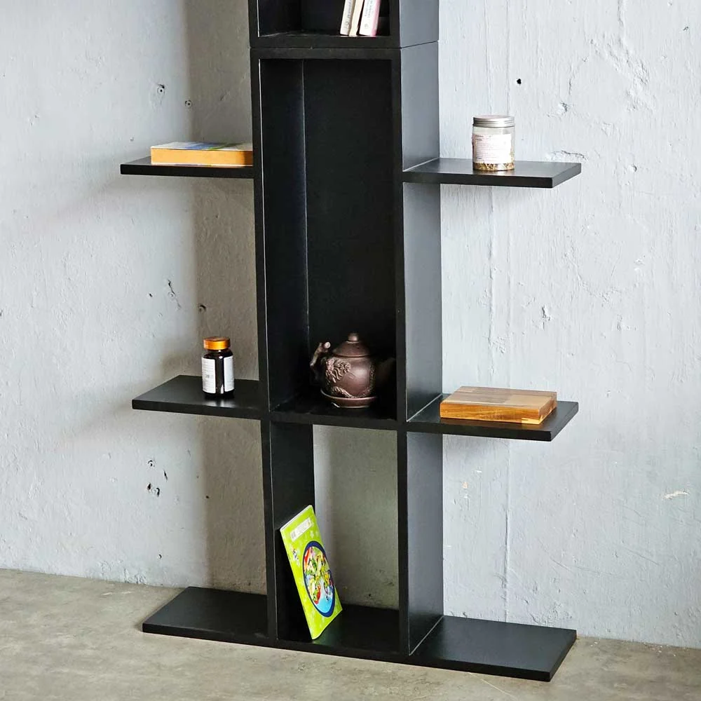 Tekkashop Kệ Trang Trí Dáng Cây Tối Giản Gỗ Cao Su
