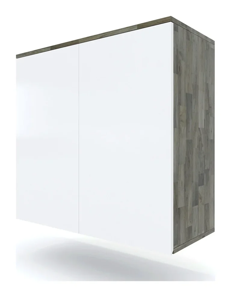 Tekkashop Module Tủ Bếp Trên 2 Cửa Mở 800mm Gỗ Cao Su Cửa MDF